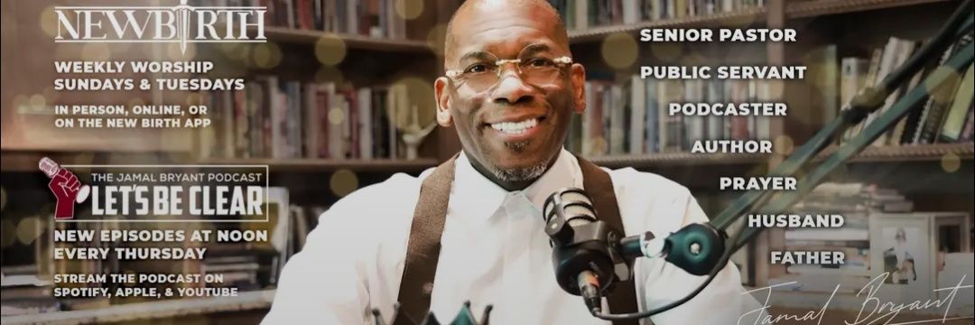 Pastor Jamal Harrison Bryant banner