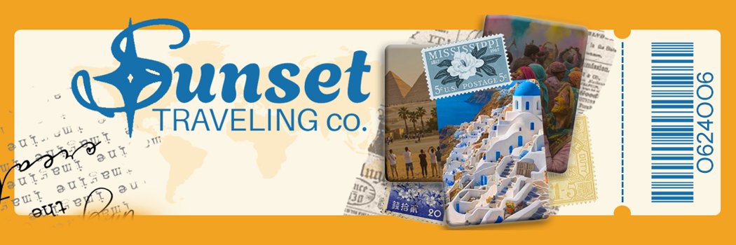 𝓢unset; traveling co. banner