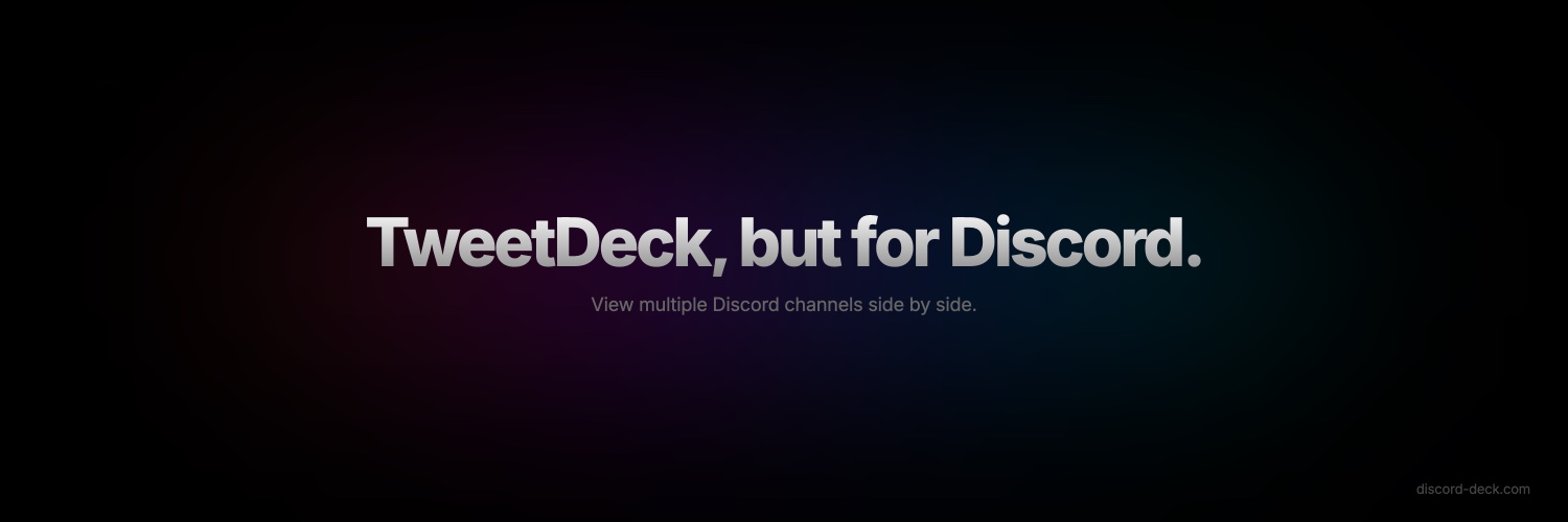 DiscordDeck banner