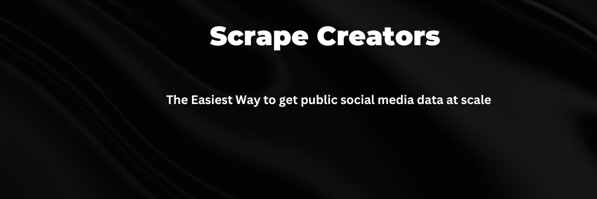Scrape Creators banner