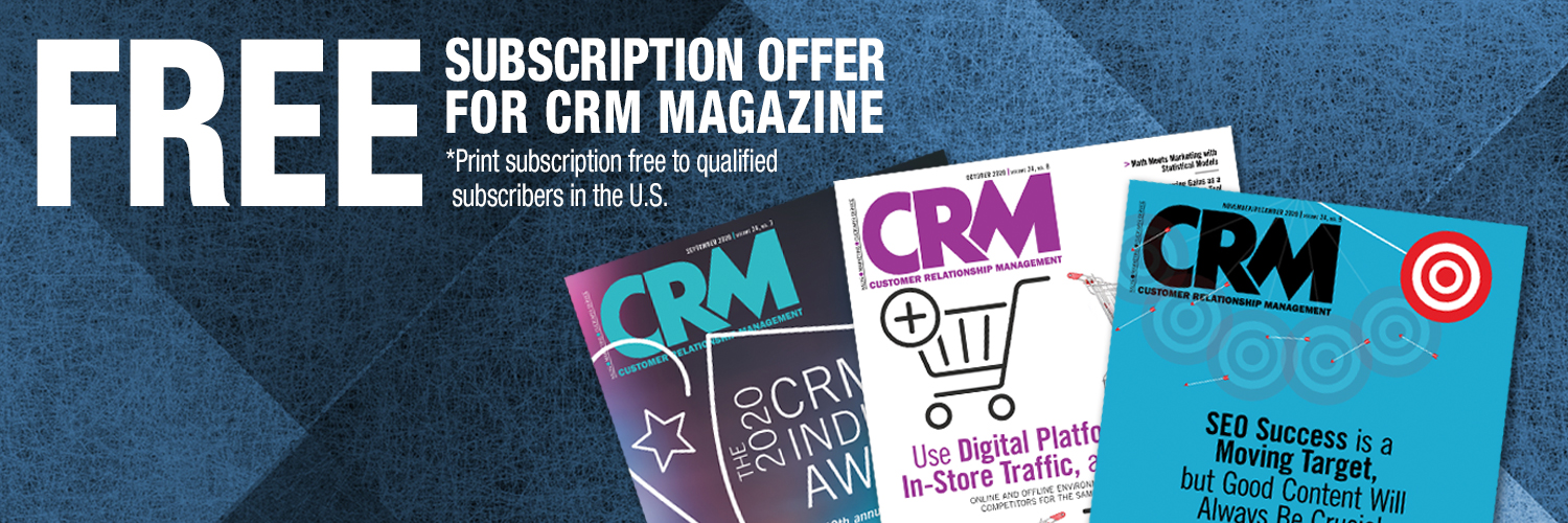 Twitter banner for @CRM