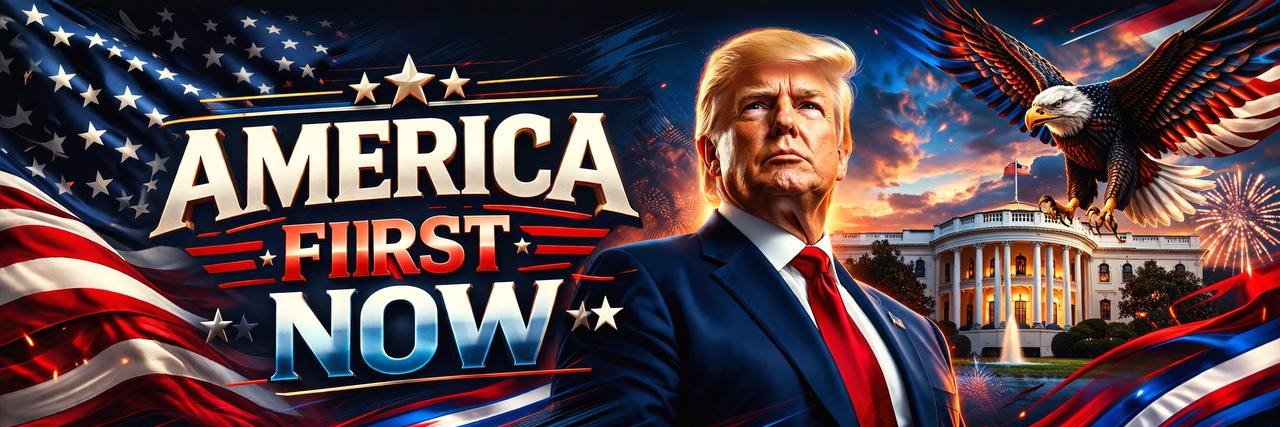 America First Now 🇺🇸 banner