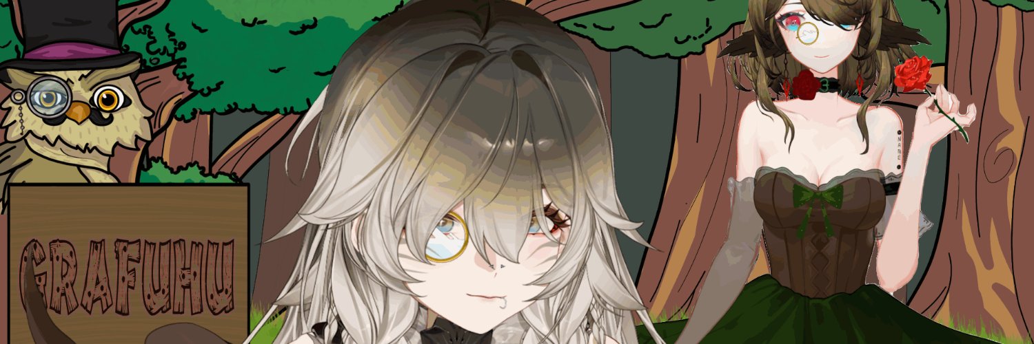 GrafUhu 🦉🌹GerVtuber banner