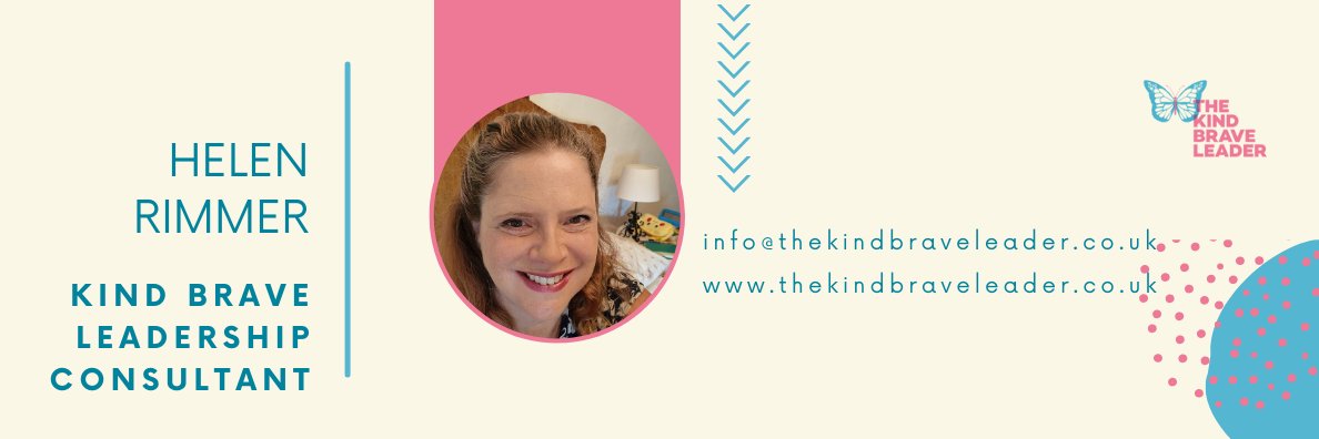 Helen Rimmer @thekindbraveleader.bsky.social banner