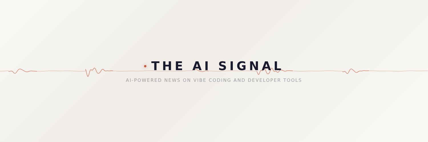 The AI Signal banner