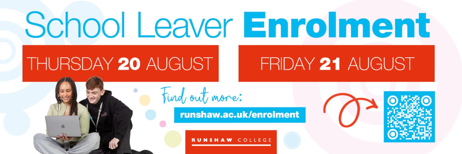 Runshaw College banner