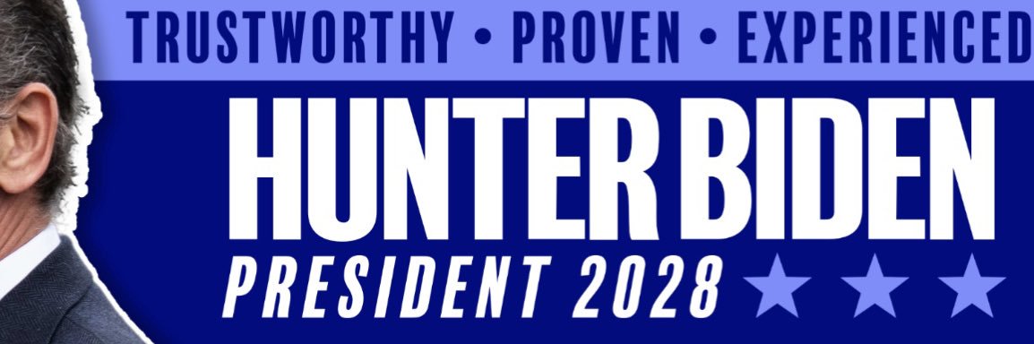 Hunter Biden Supporter banner