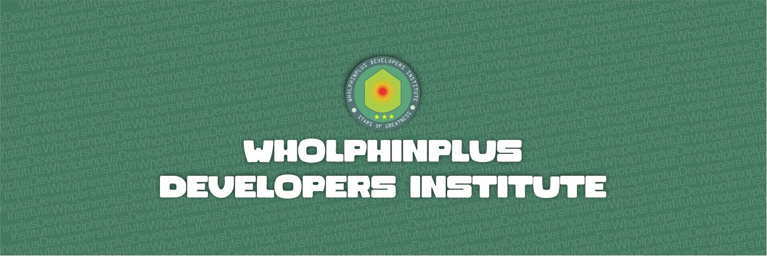 Wholphinplus Developers Institute banner