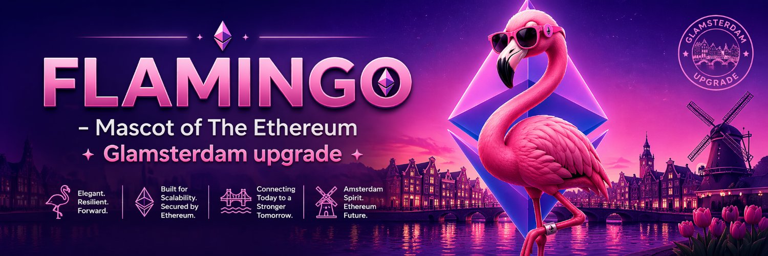 Flamingo - Mascot of Glamsterdam upgrade banner