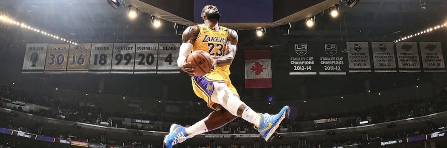 Bron Laughing 🐐 banner