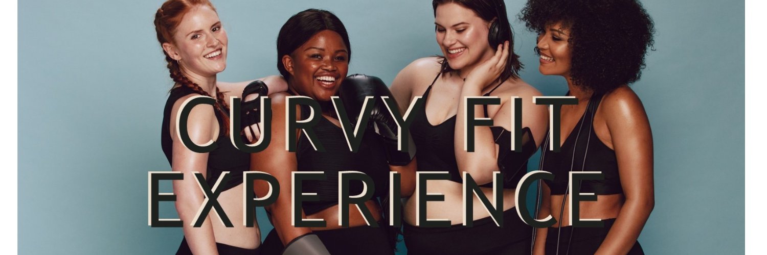 The Curvy Fit Experience banner