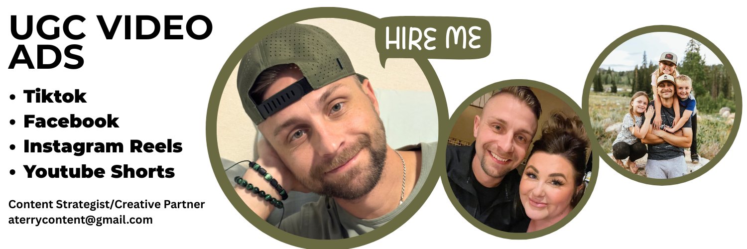 Austin Terry UGC Content Creator banner