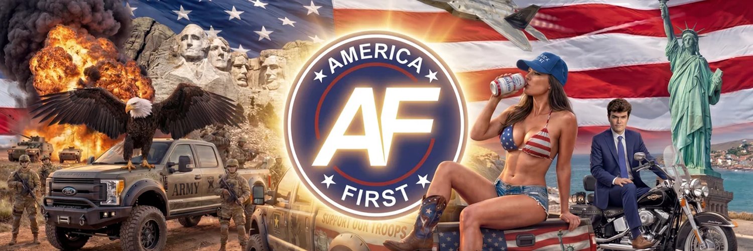 America First banner