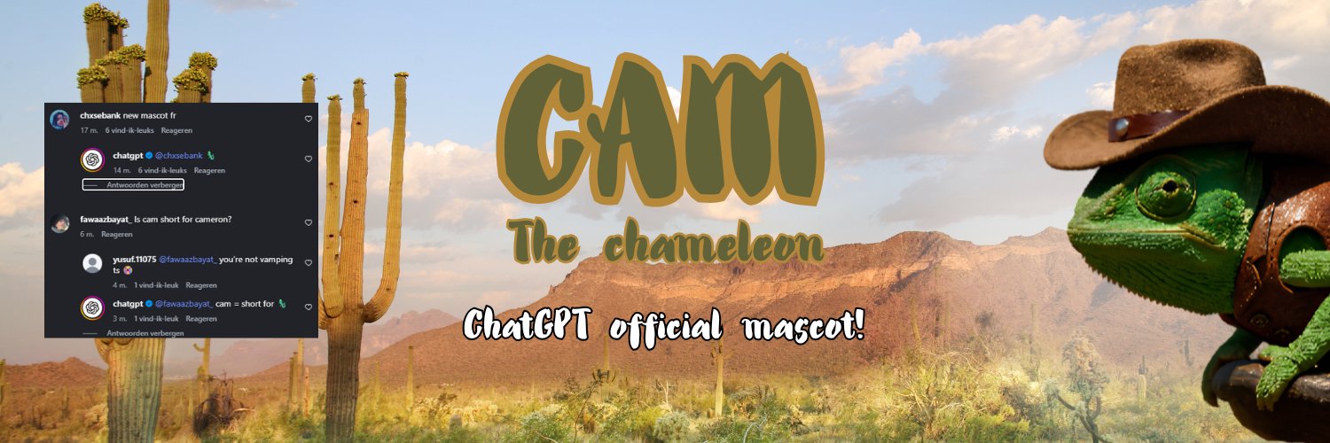 Cam The Chameleon banner