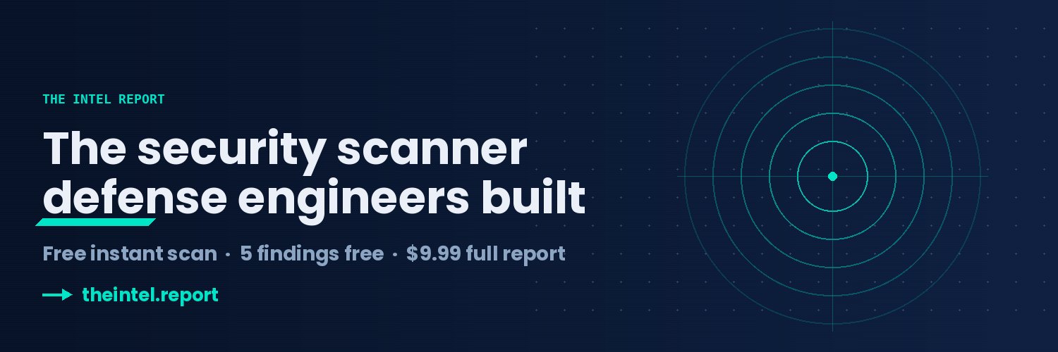 theintel.report banner