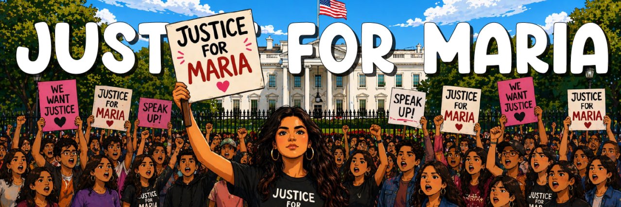 Justice for Maria banner