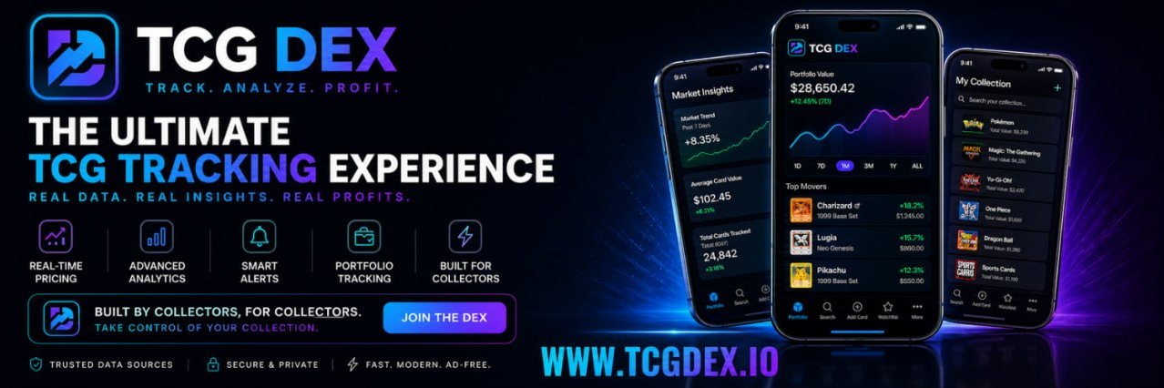 TCGDex.io - TCG Collector App banner
