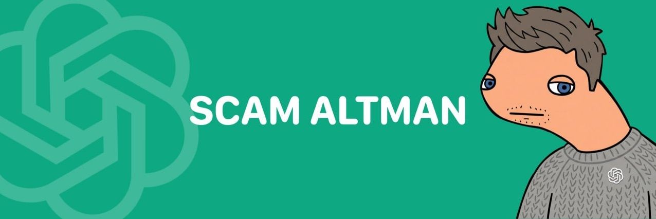 Scam Altman banner