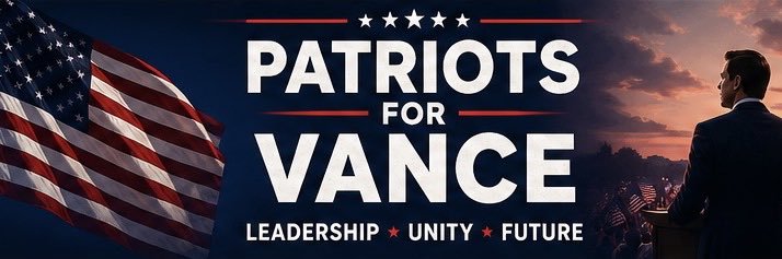 Patriots For Vance 🇺🇸 banner