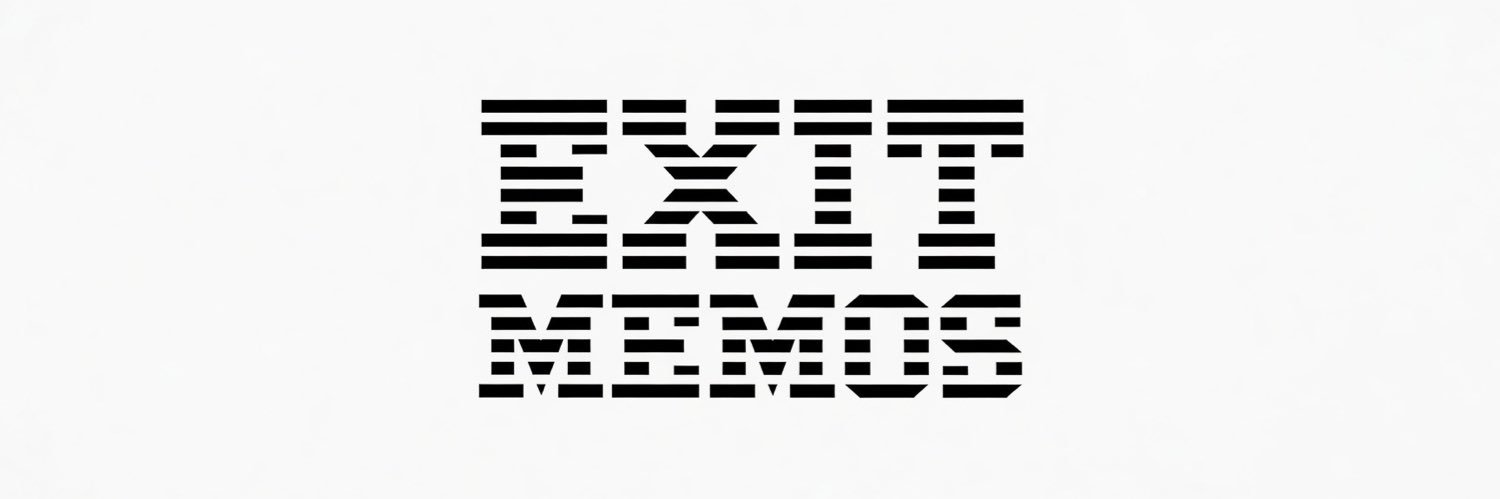 Exit Memos Podcast banner