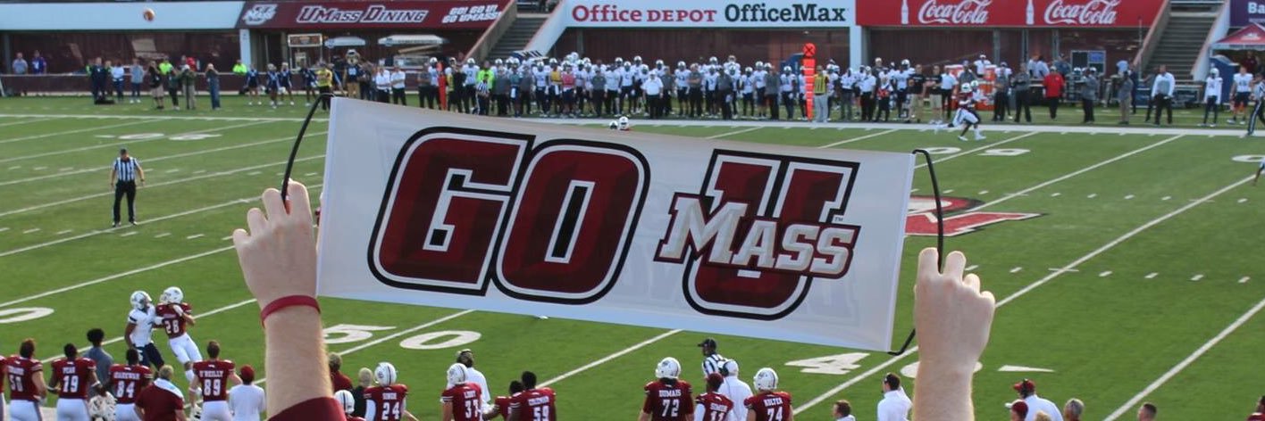UMass Minuteman Marching Band banner
