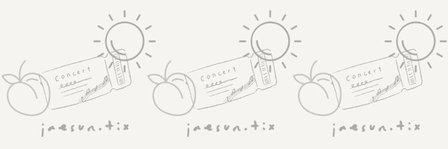 JAESUN.TIX Ticketing Service banner
