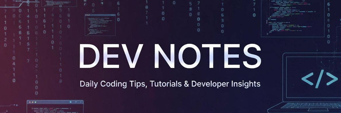 Dev Notes IO banner