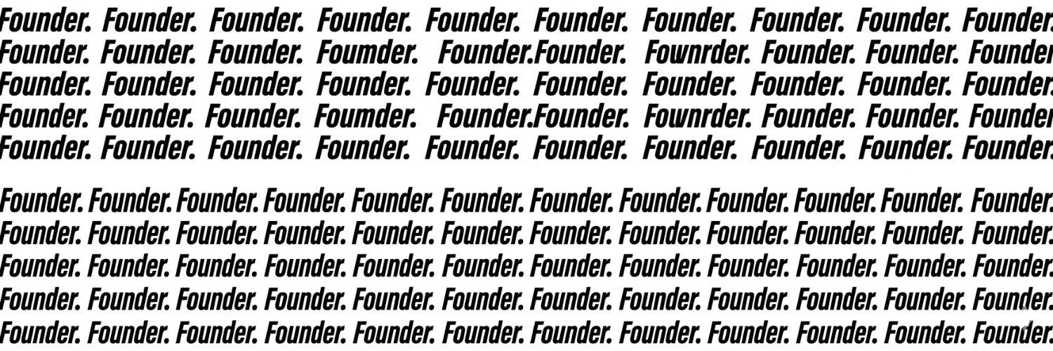 Founder. banner