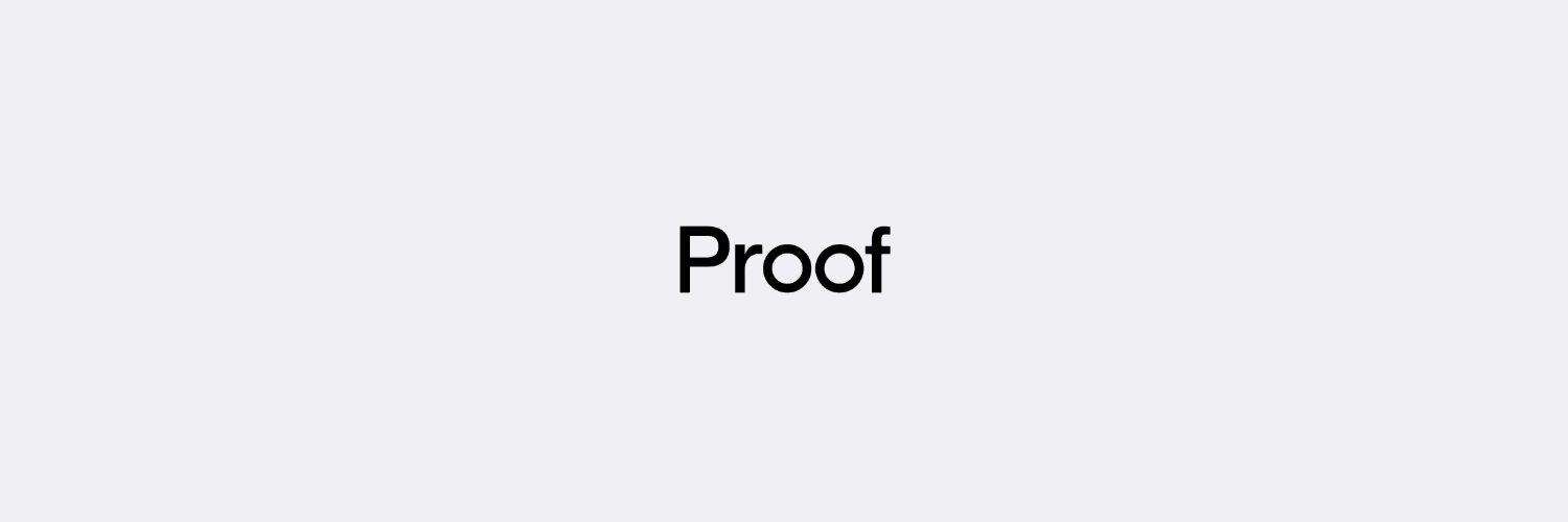 Proof banner