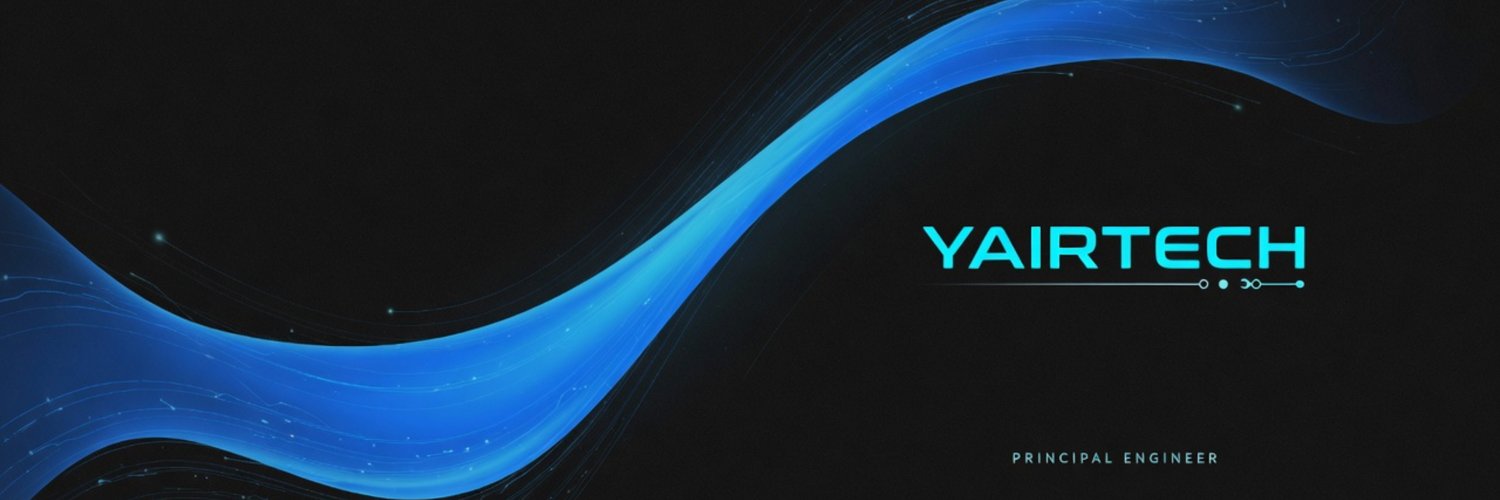 Yair | principal engineer / founder at night banner