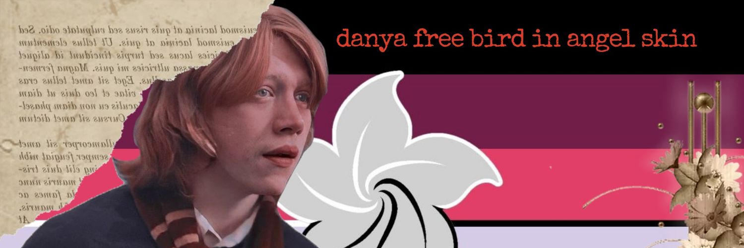 🤍danya free bird🩵 banner