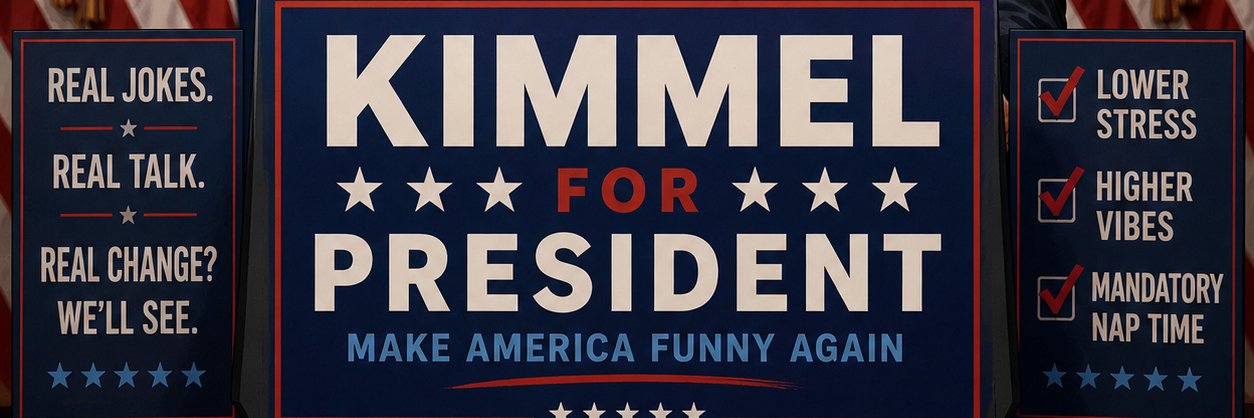 Kimmel 4 President banner