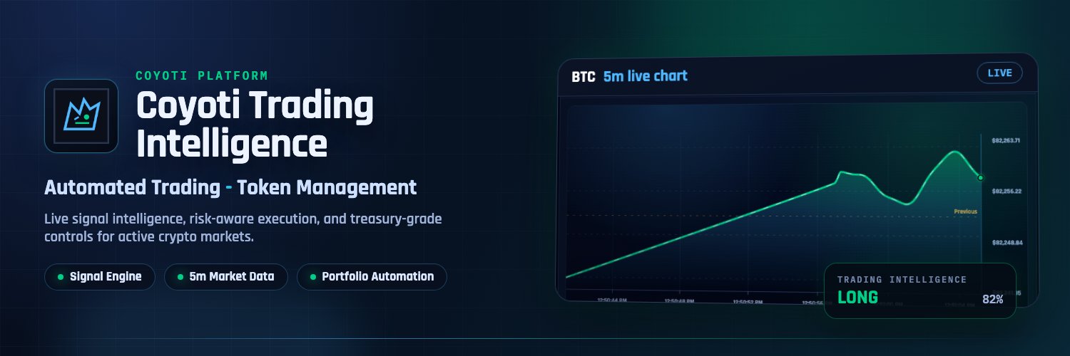 Coyoti Trading Intelligence banner