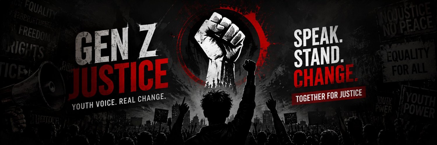 GenZ Justice banner