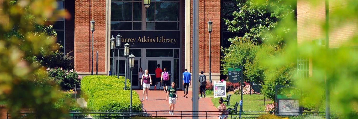 UNC Charlotte Atkins Library banner