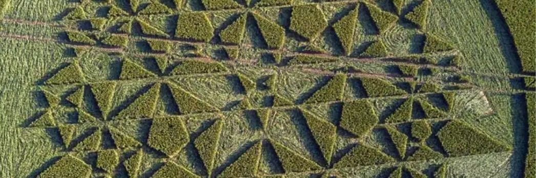 Crop circles 3,6,9 banner
