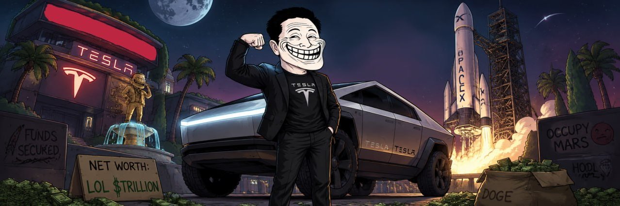 Troll Elon banner