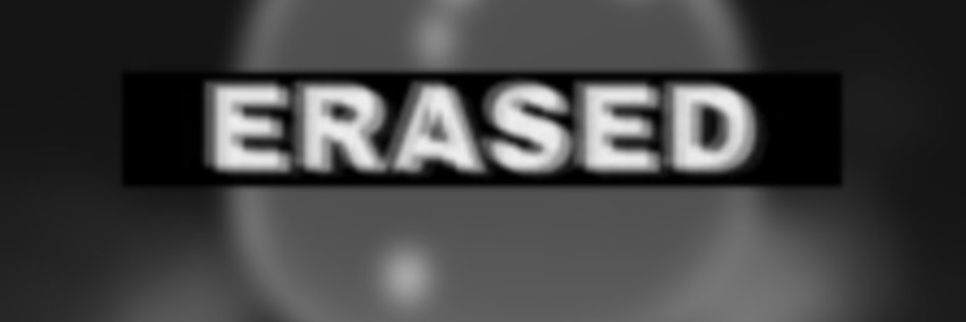 ERASED IDENTITY #006 banner