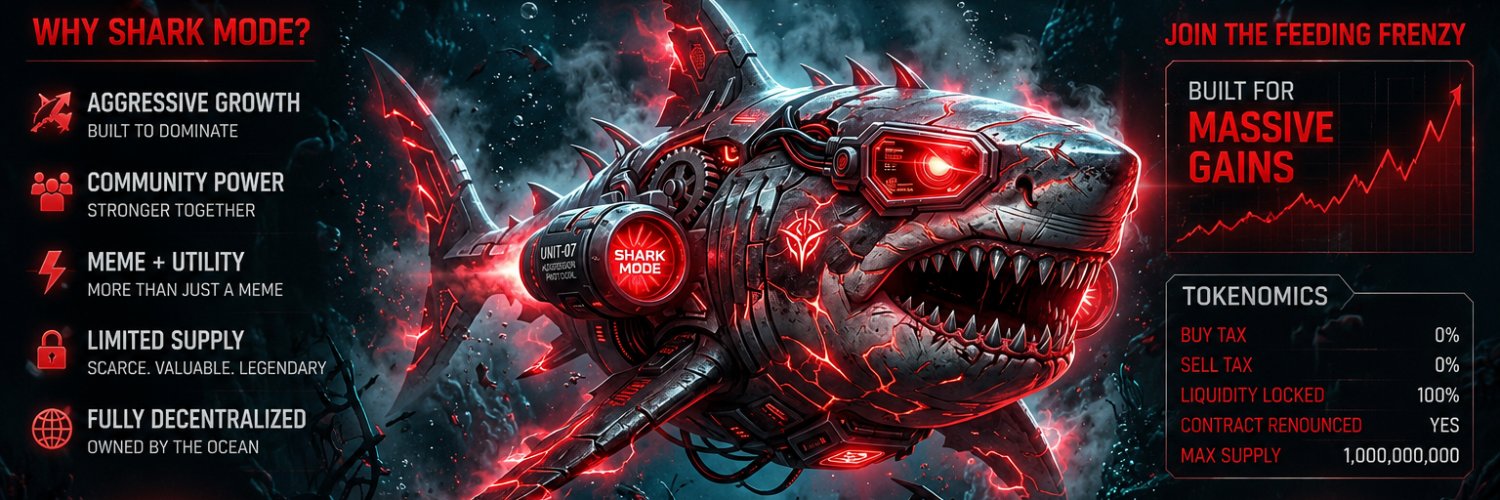 $SharkCoinOnX banner