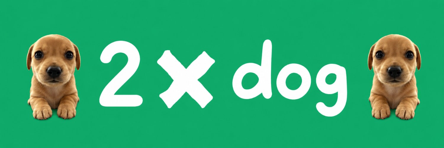 2x dog banner