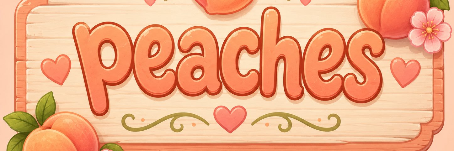 Peaches banner
