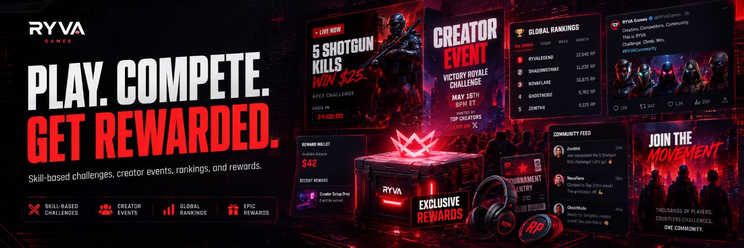 RYVA Games banner