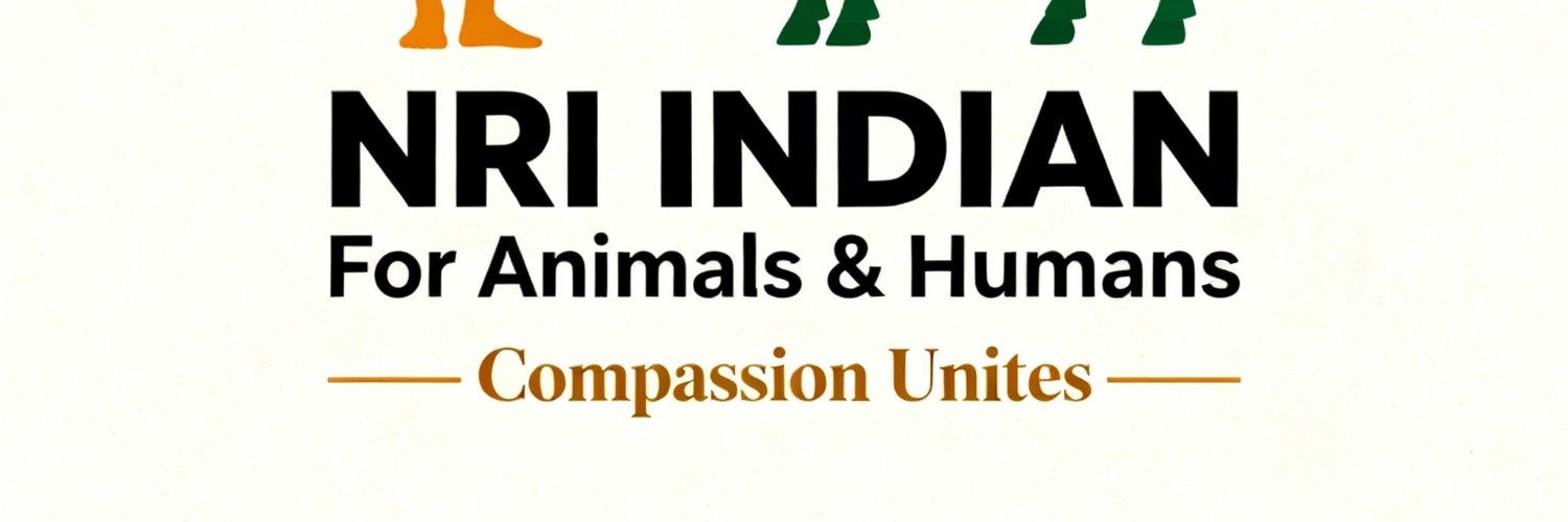 NRI INDIANS For Animals & Humans banner