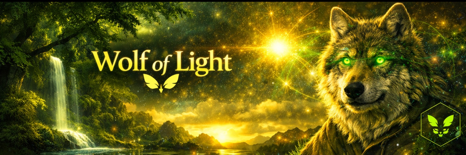 Wolf of Light 💫🐺 banner
