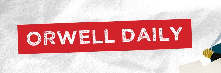 George Orwell banner