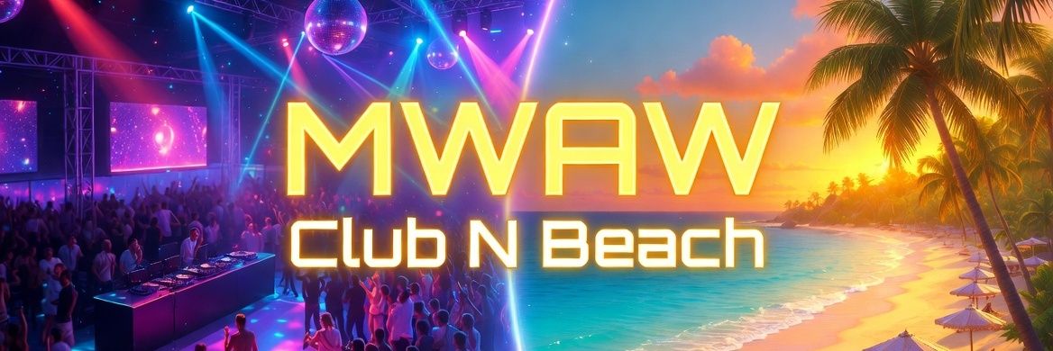MWAW Club N Beach Wear banner