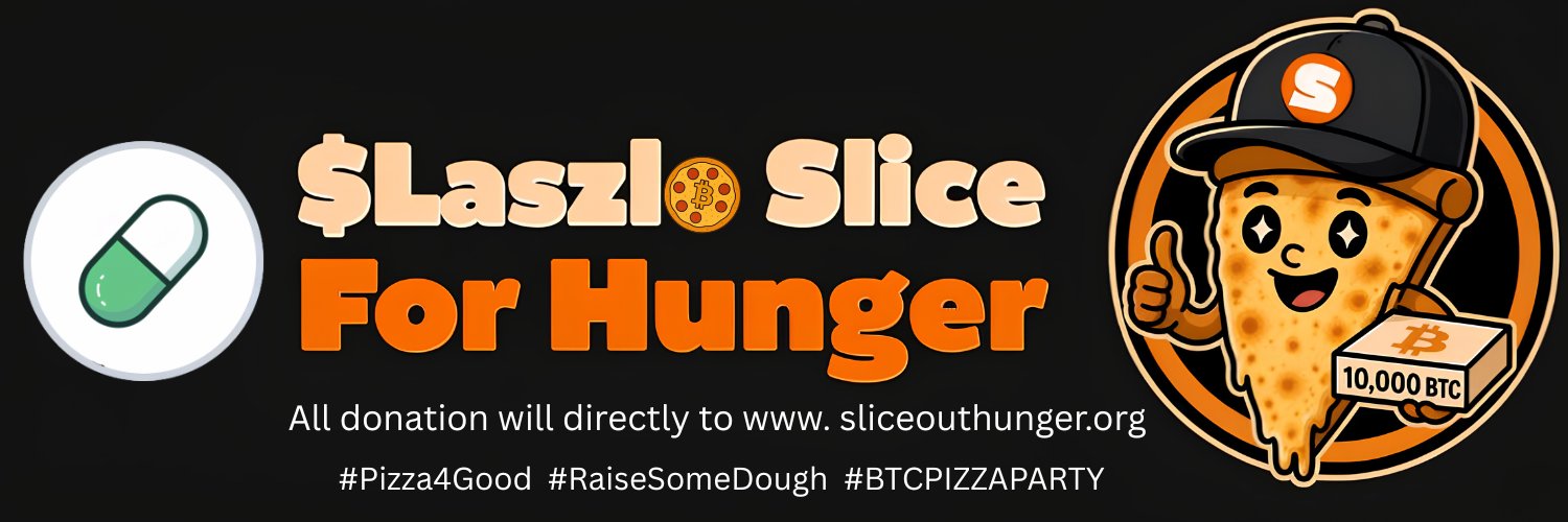 Laszlo Slice For Hunger banner