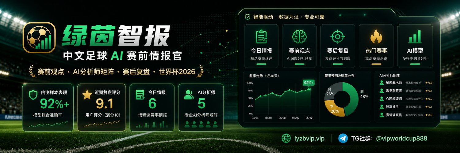 绿茵智报｜足球AI情报 banner