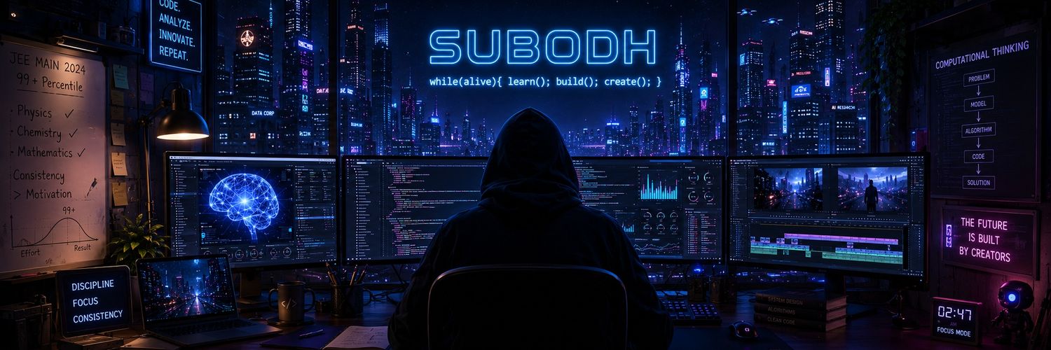 subodhxsoni's profile banner image