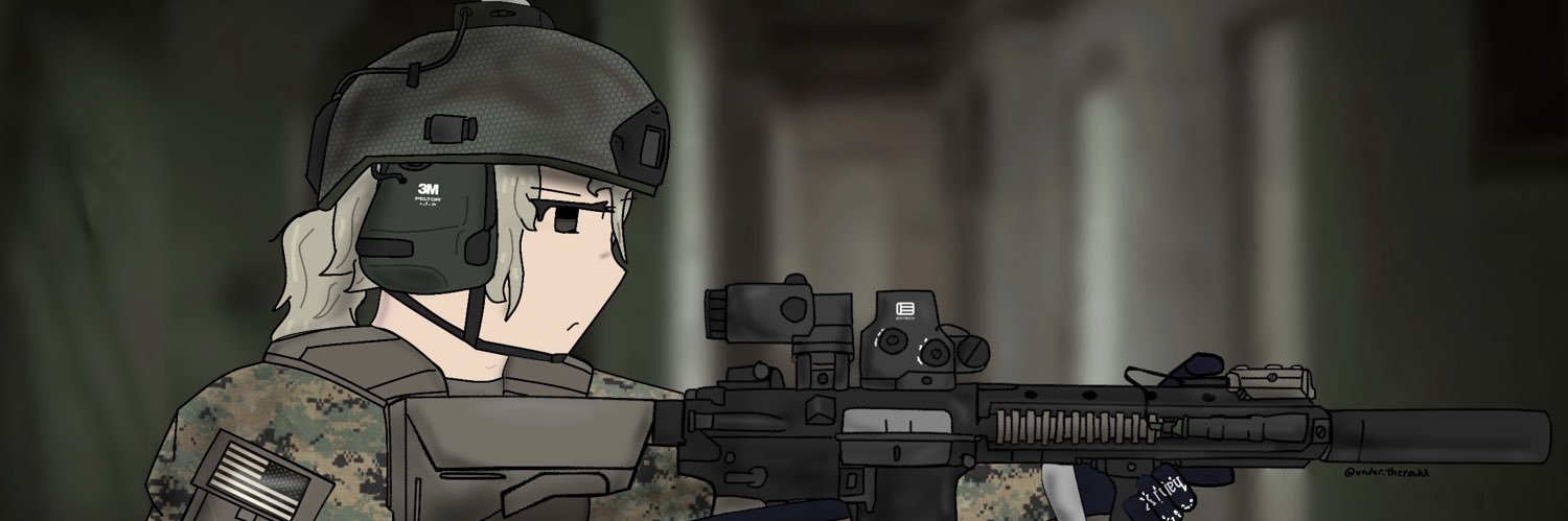 under banner